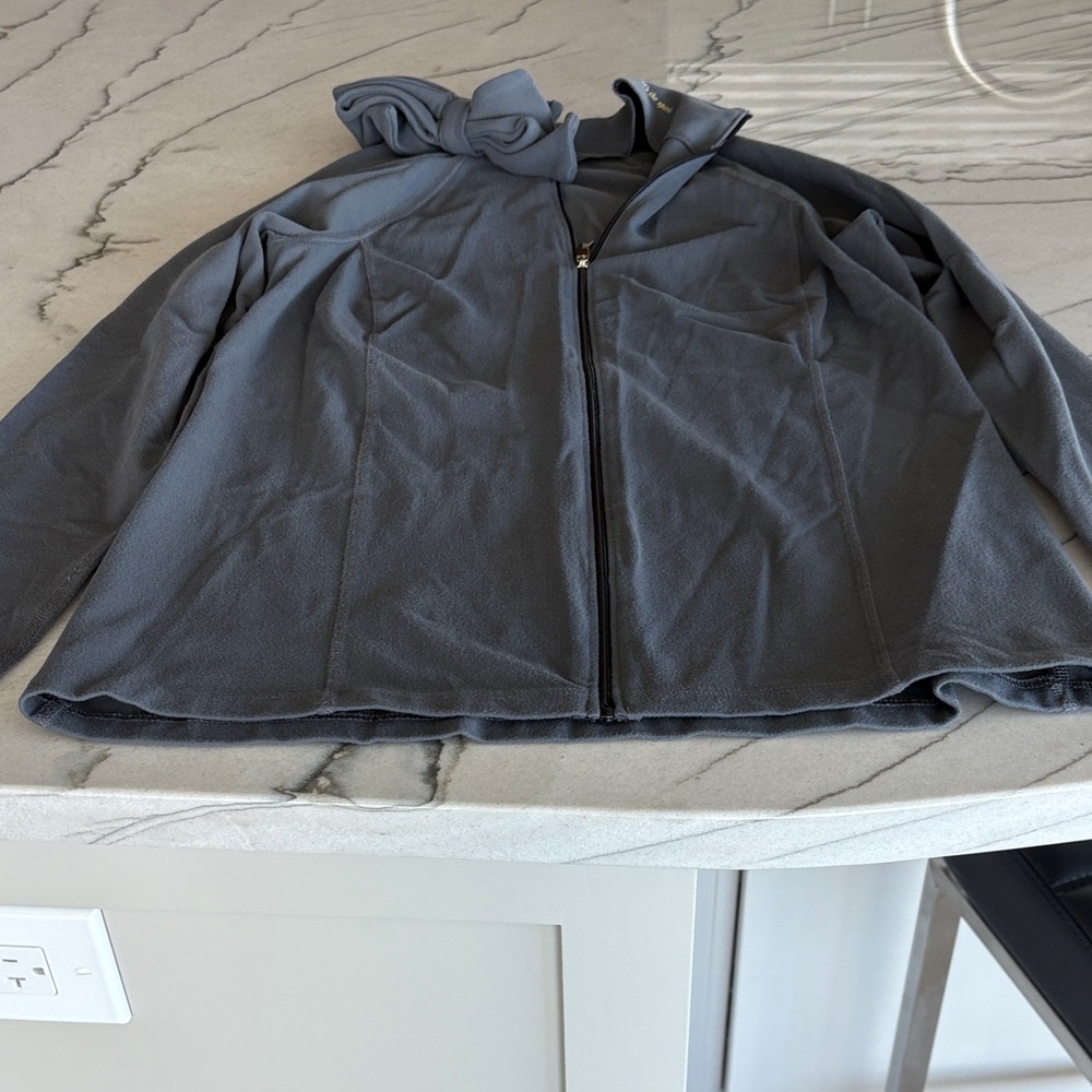 Kate Spade Beyond Yoga Gray Zip-Up Jacket size small